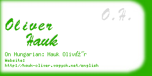 oliver hauk business card